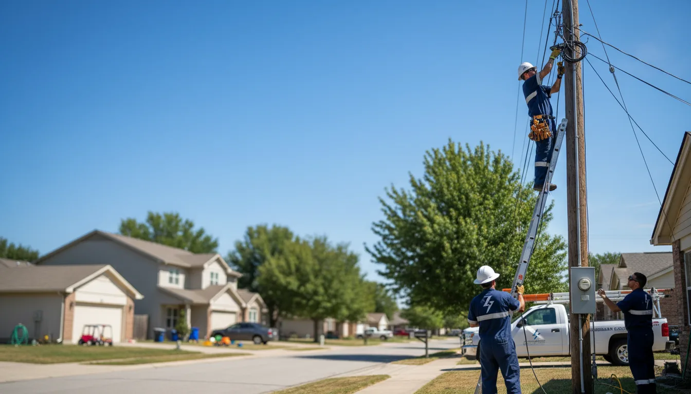 Residential electrician providing installation services in Grassy Meadows, WV